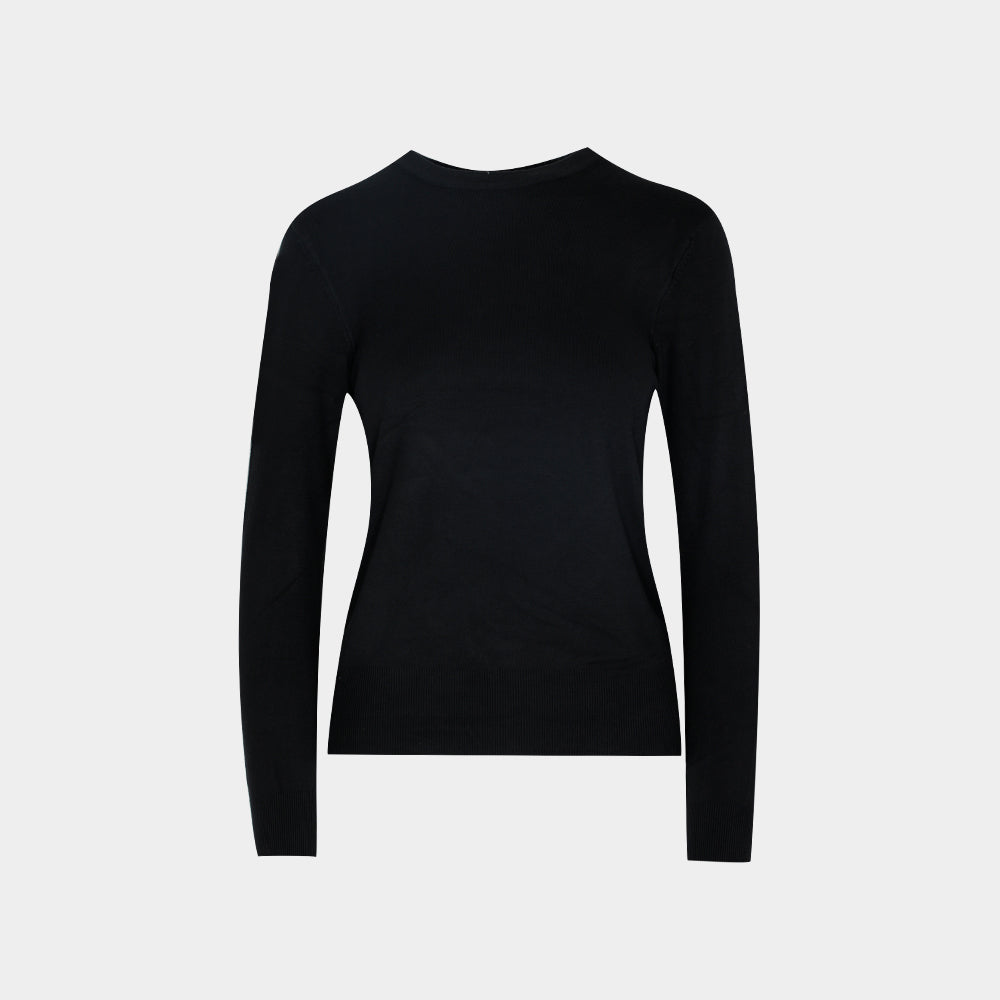   Essentials Suéter moderno de cuello redondo suave al  tacto para mujer (disponible en tallas grandes), negro, talla XS : Ropa,  Zapatos y Joyería