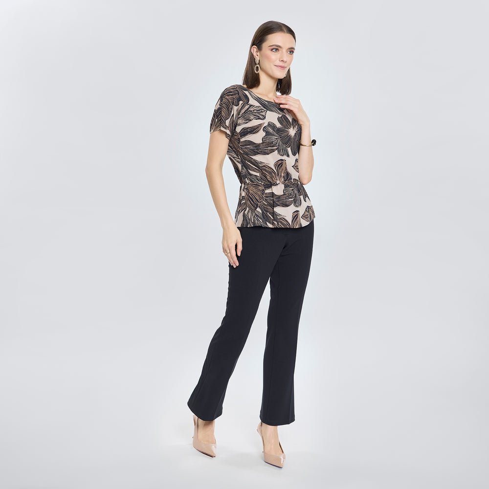 
                      
                        Blusa Estampado Floral Cuello Redondo
                      
                    