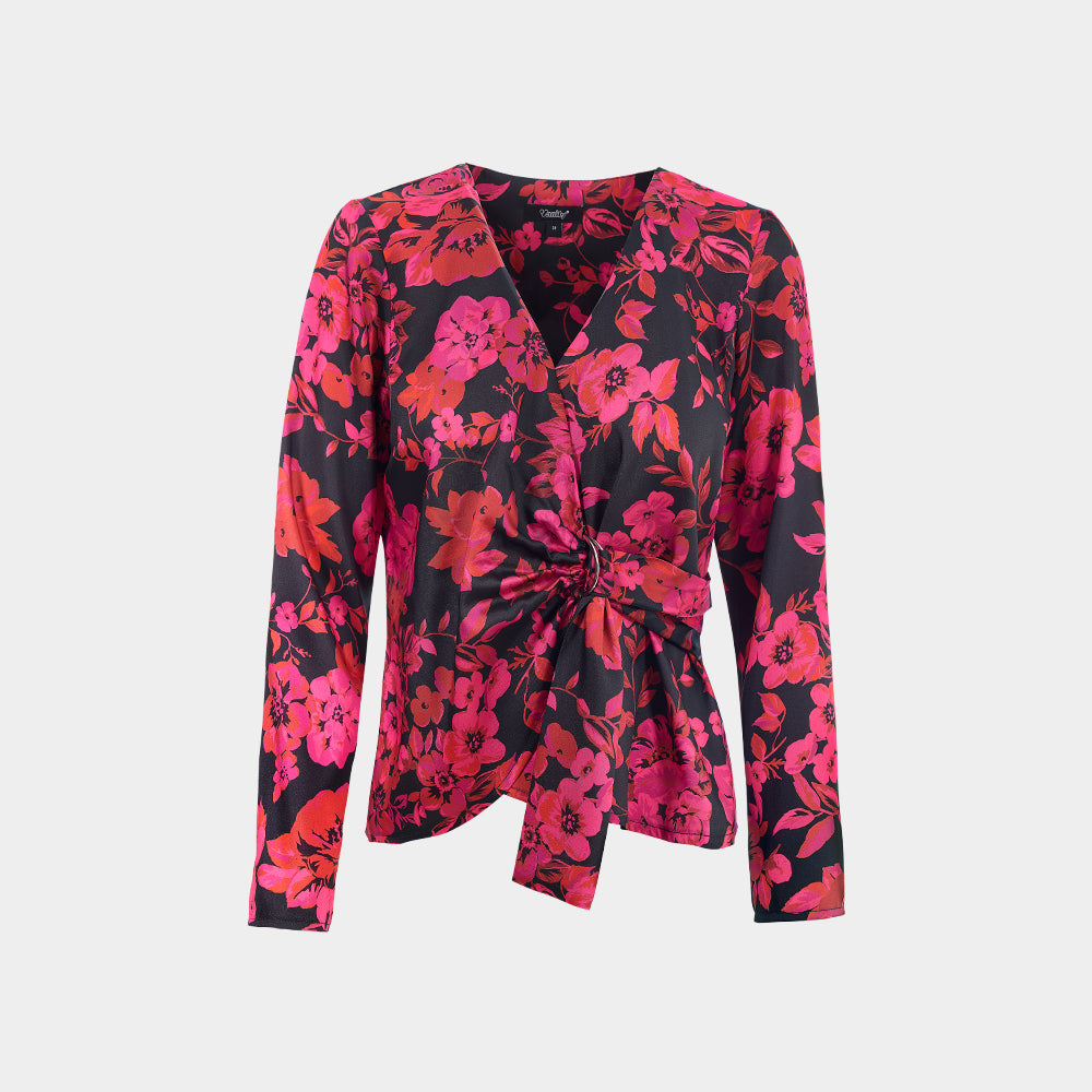 
                      
                        Blusa Estampado Floral Envolvente
                      
                    