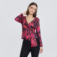 Blusa Estampado Floral Envolvente